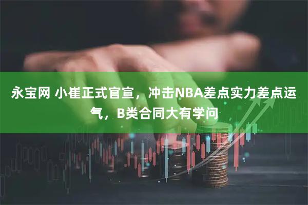 永宝网 小崔正式官宣，冲击NBA差点实力差点运气，B类合同大有学问