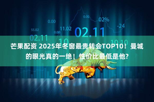 芒果配资 2025年冬窗最贵转会TOP10！曼城的眼光真的一绝！性价比最低是他?
